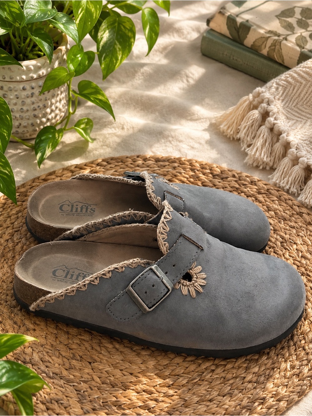 Women's Suede Slip-On Clogs